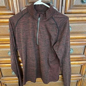 Lululemon Men’s Metal Tech Vent 1/4” Zip Medium Red